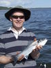 A small bass from the Cree estuary, Wigtown