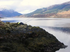 A beautiful spot to fish on Loch Leven, but a killer to reach.