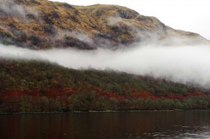 A calm, misty morning on Etive, early 2013