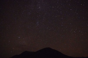 Boat camping on Etive - clear starry night