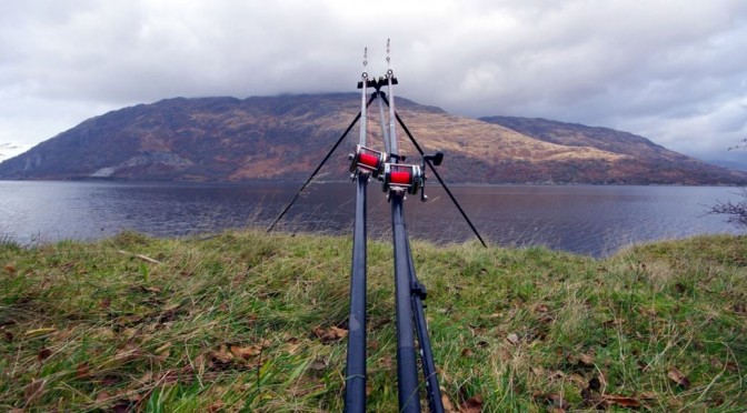 Shore fishing from the south shore of Etive