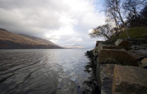 View from an old quarry on south shore of Etive - looking NE towards the head of the loch