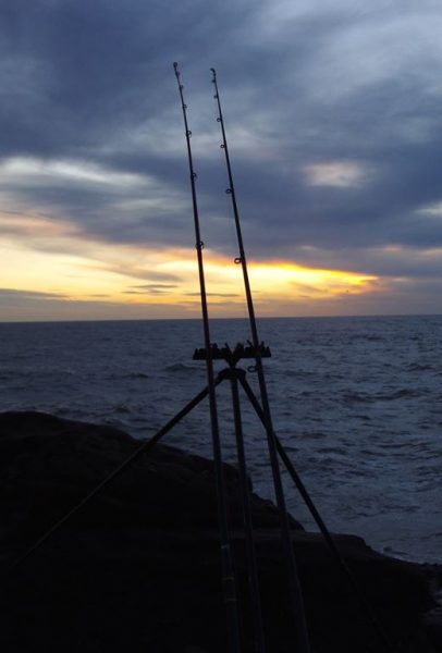 A cold January sunrise cod hunting on the Arbroath cliffs