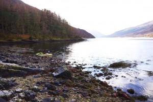 Exploring the shoreline of Loch Leven and stretching my legs after a cramped few hours afloat