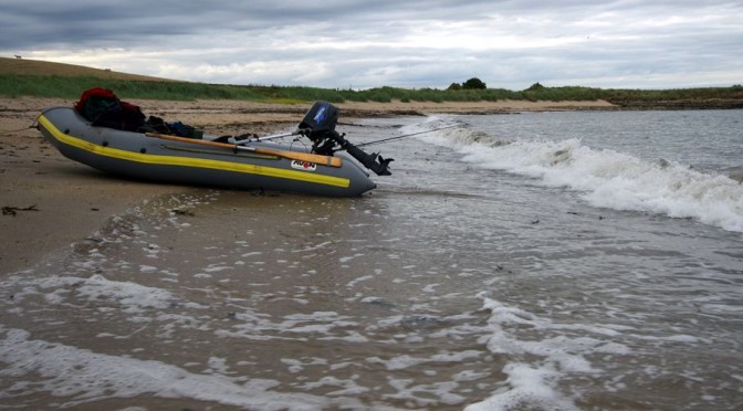 Even a small surf can make for a wet landing in a small boat