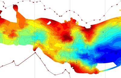 Chart of part of Loch Etive, generated by DrDepth from Lowrance Sonar logs