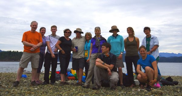 Our kayak group and guides, June 2014