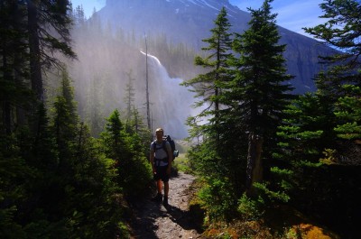 A chance to cool down in the mist from Emperor Falls