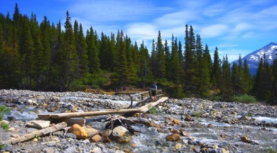 Simple wooden bridges make life much easier on the trail