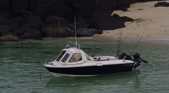 Anchored off the beach, near Caliach Point, Isle of Mull