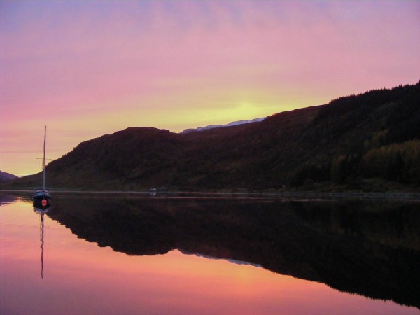 Winter sunrise at Strontian