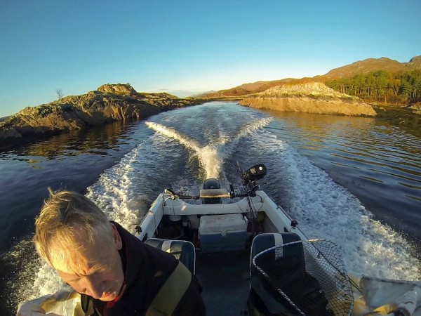 Leaving Dun Ghallain anchorage