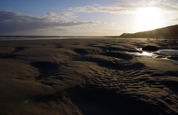 A windy day on Monreith Beach