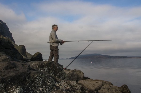 Fishing Gribun - very deep water at the base of the cliffs