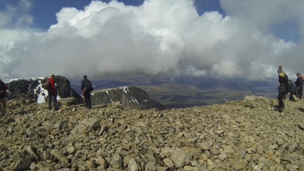 The view from the summit of Ben Nevis, May 2016