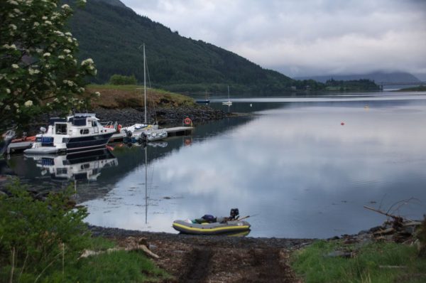 An early morning launch for my SIB at Ballachulish