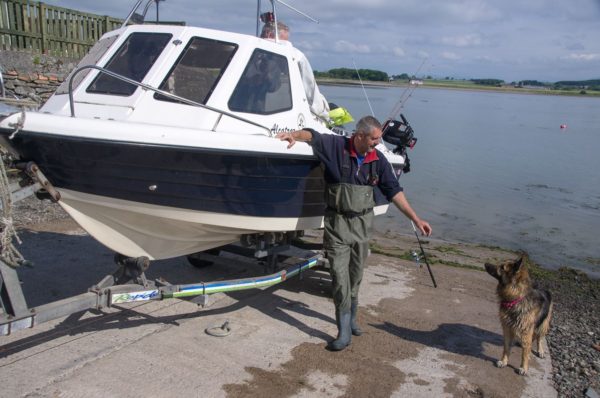 Ready to launch at Garlieston slipway