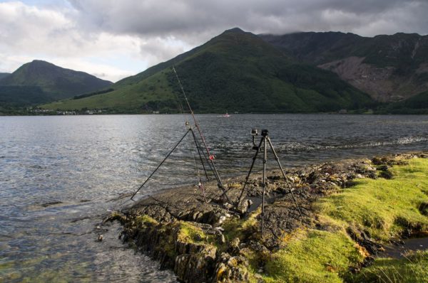 High tide on Loch Leven covers most of the marks