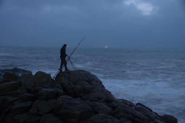 First light on a grey autumn day fishing just south of Aberdeen