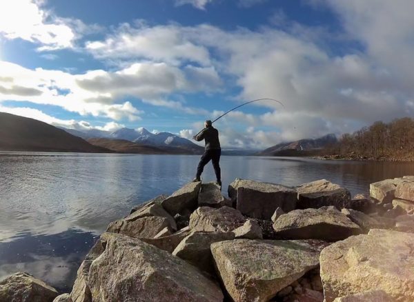 Casting out in search of spurdogs on a calm, crisp day in the wilds of Loch Etive