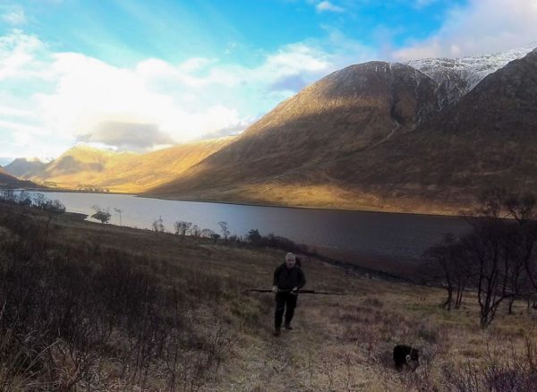 Hiking in to my fishing mark along upper Loch Etive