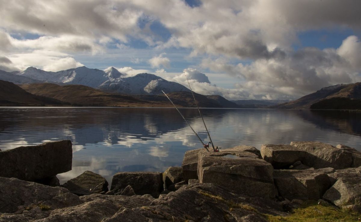 A snow covered Ben Cruachan overlooks Loch Etive on a beautiful, calm winter day