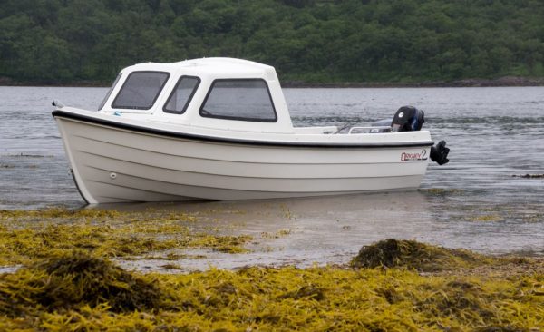 A view of my Orkney Longliner2 ashore on Loch Etive