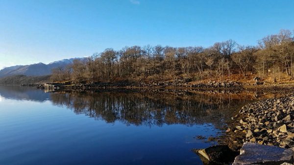 Cold, clear and windless - a perfect winter day at Barrs, Loch Etive