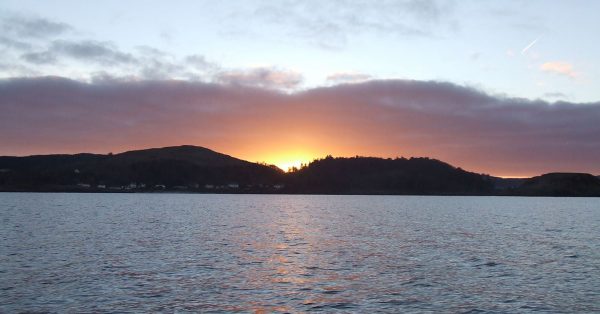 Sunrise off Gallanach, near Oban, January 2018