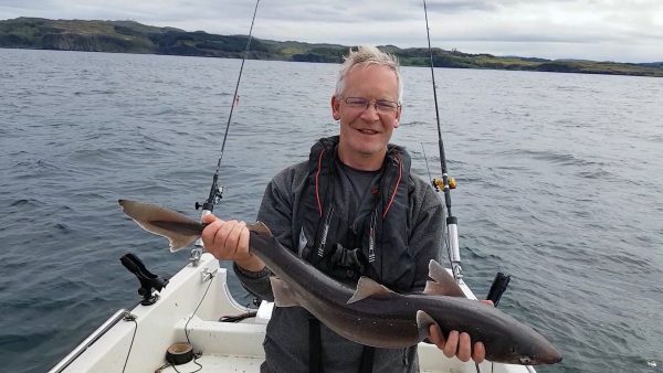 A nice spurdog taken from a mark between Mull and Ardnamurchan