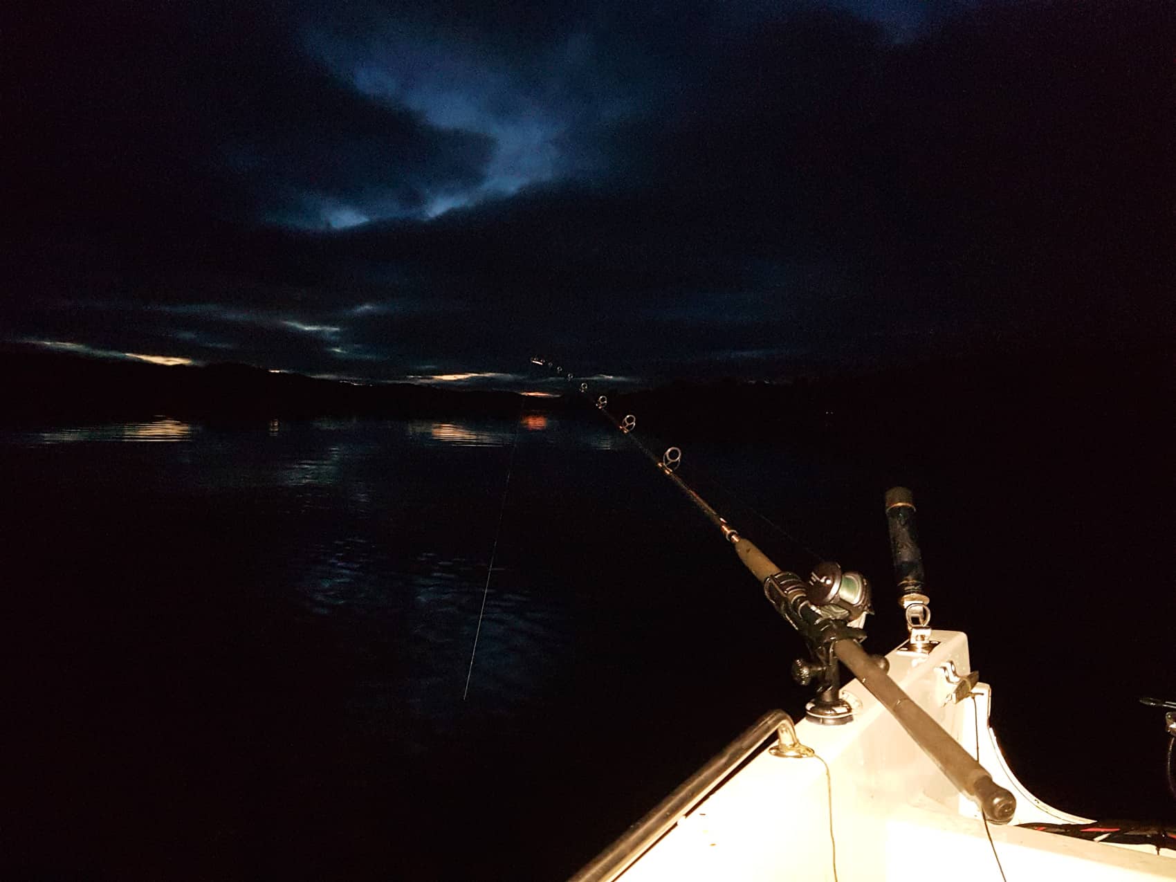 Afloat on Loch Etive on a mid-winter night