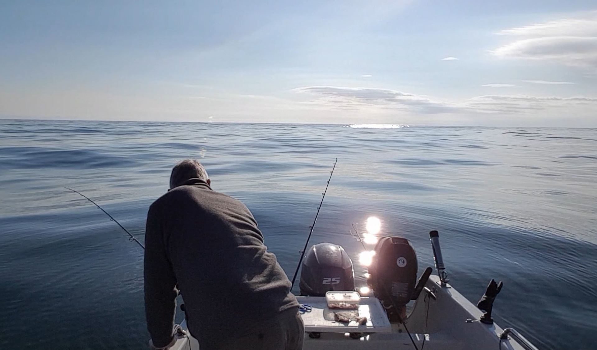 An easy day fishing out of Dunbar in calm conditions