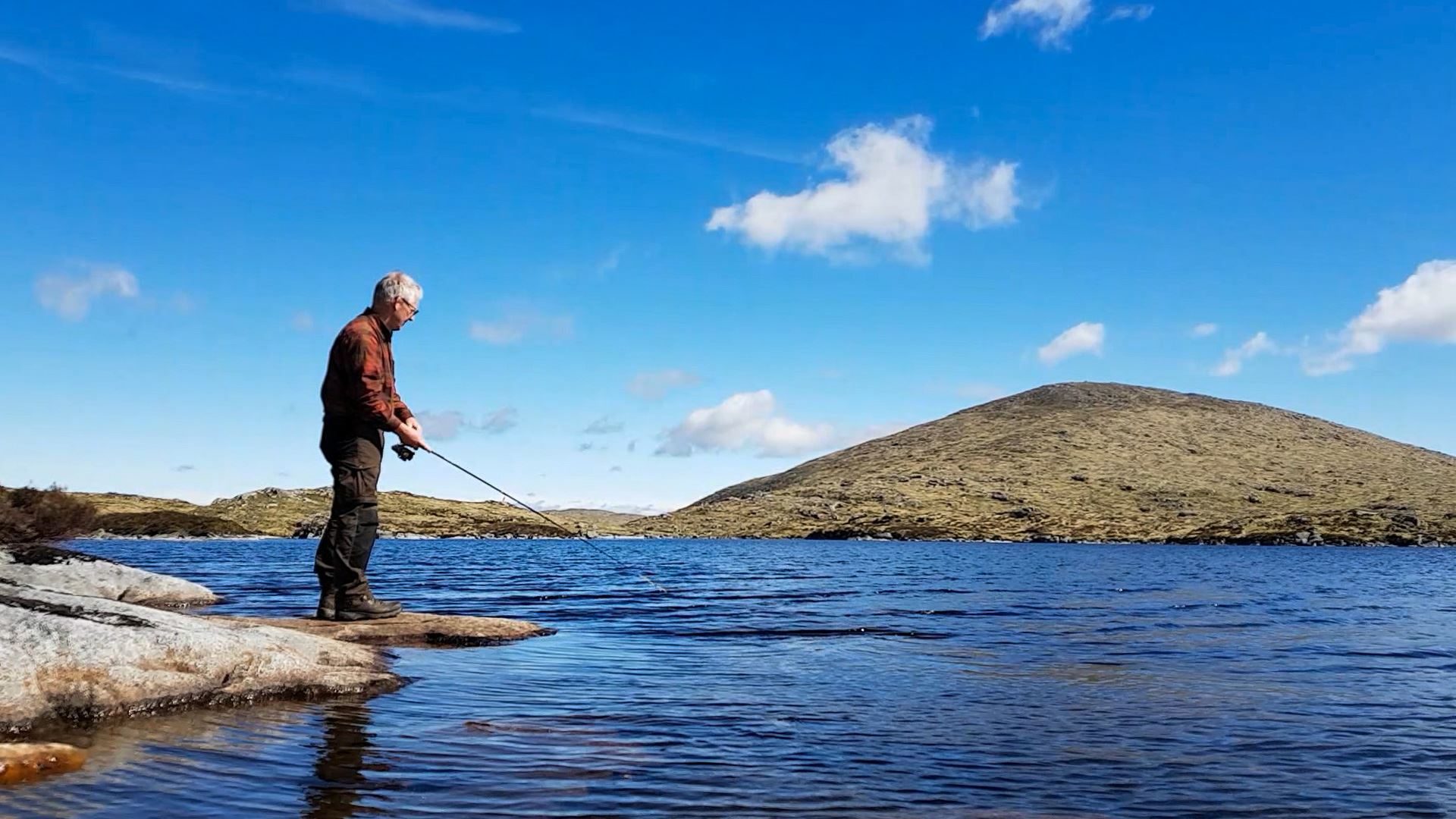 Fishing a Galloway hill loch