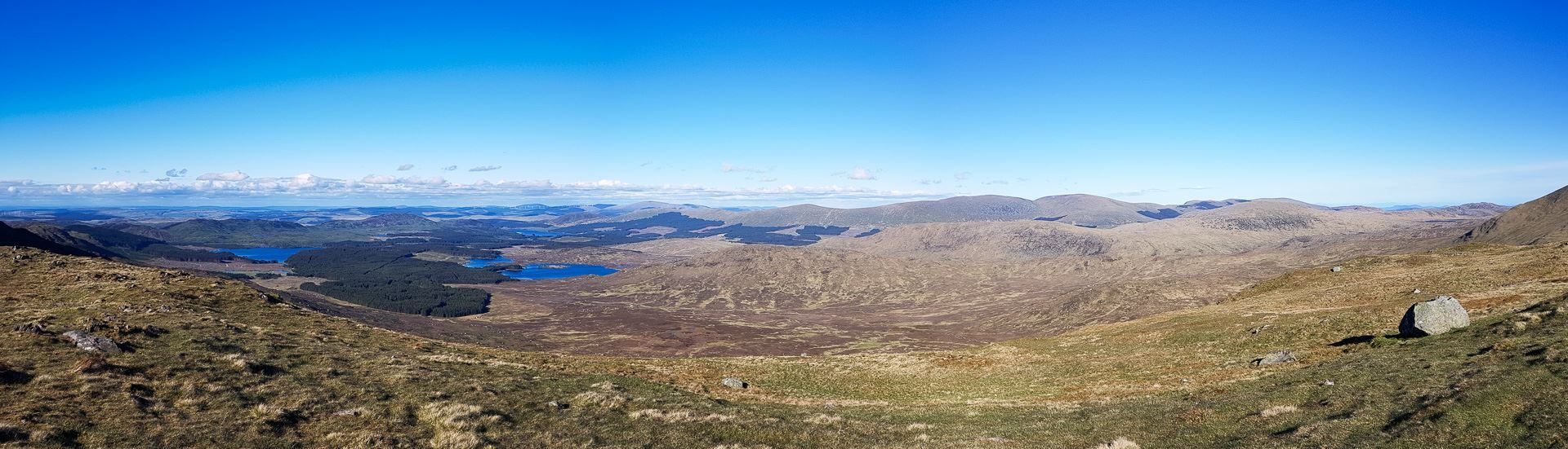 Across the hills and lochs of the Galloway hills