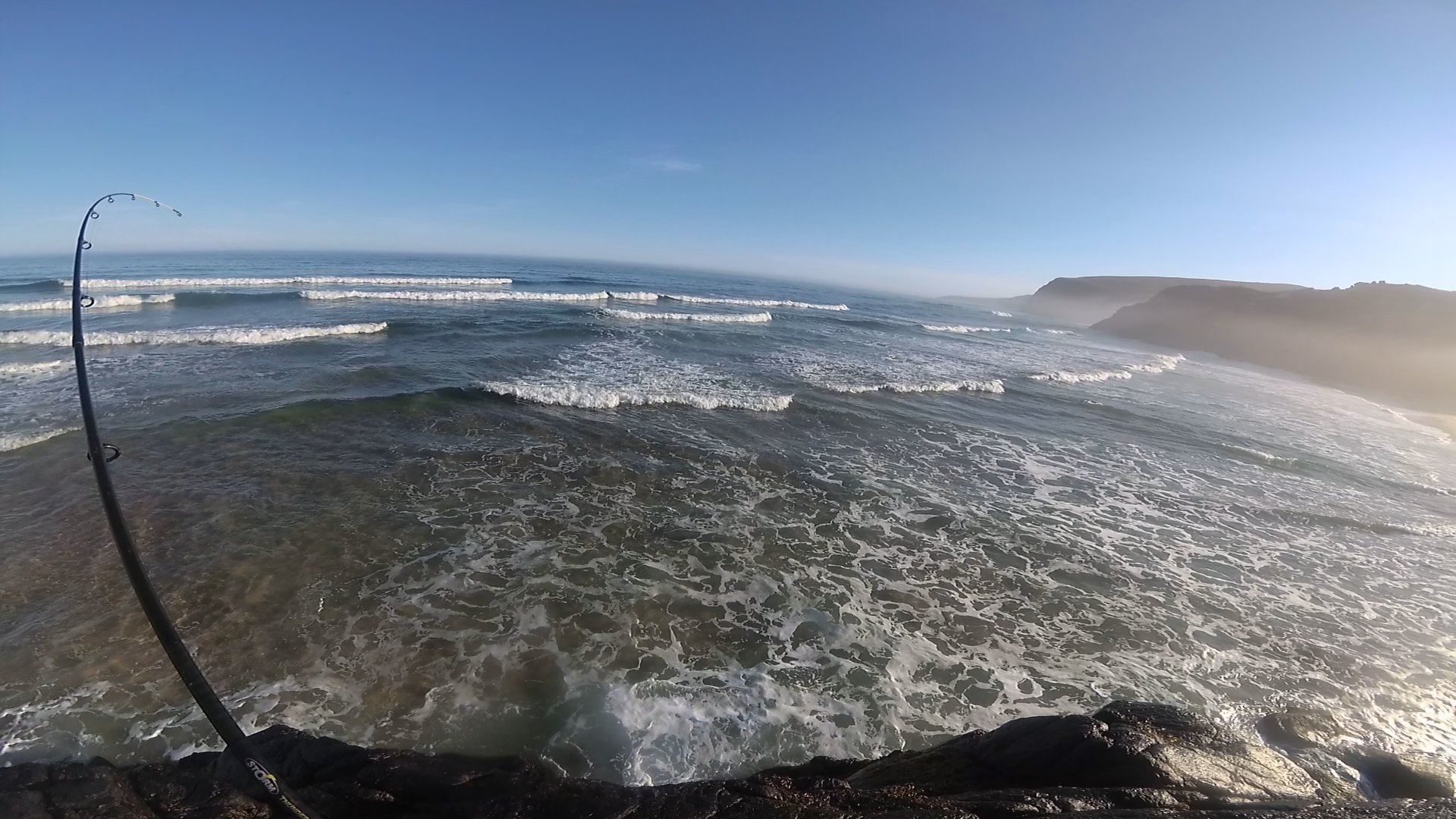 Another fish hits in the very shallow, clear, surf of the NW coast of Scotland