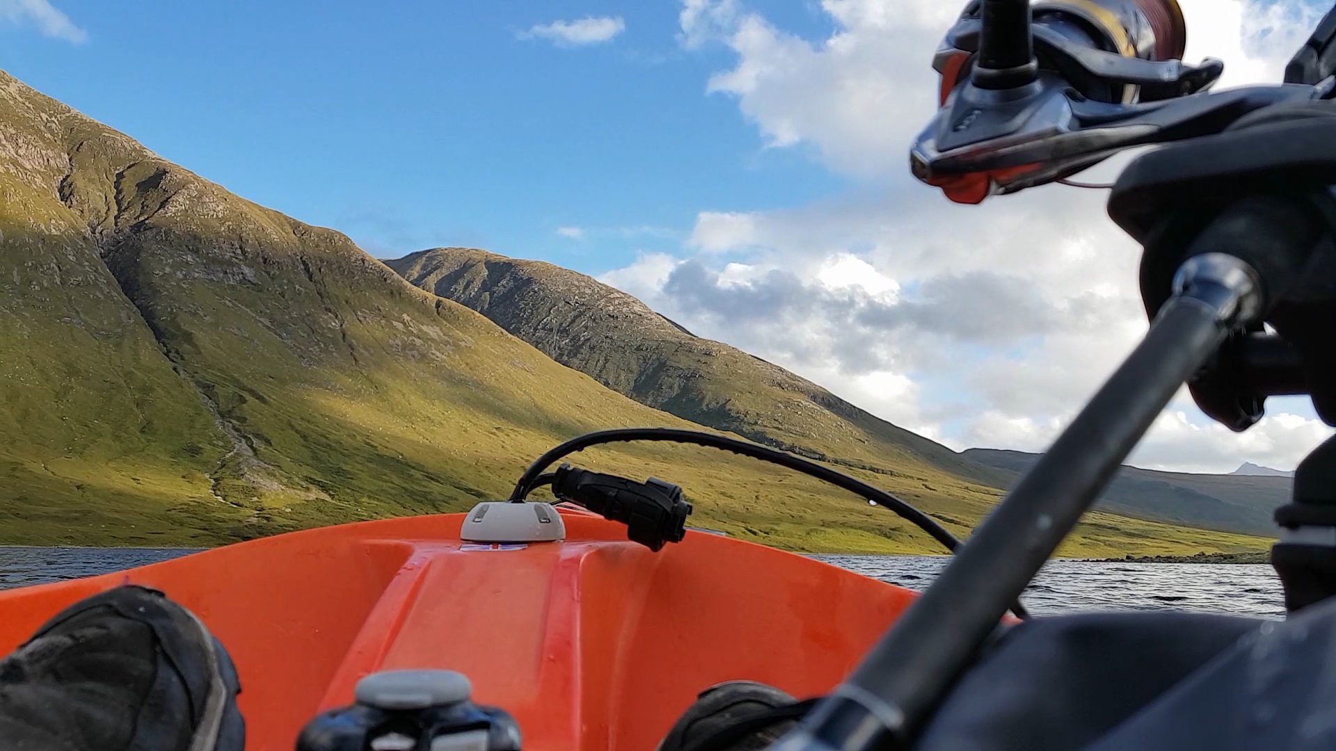 Paddling along in my kayak on a Scottish sea loch